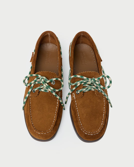 Franco Cacao Suede Boat Shoe - Loeffler Randall Premium