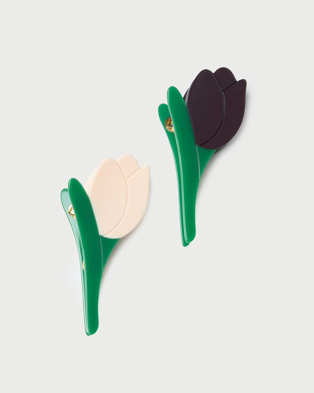 Juniper Maroon/Butter Tulip Clip Set - Loeffler Randall Recommended