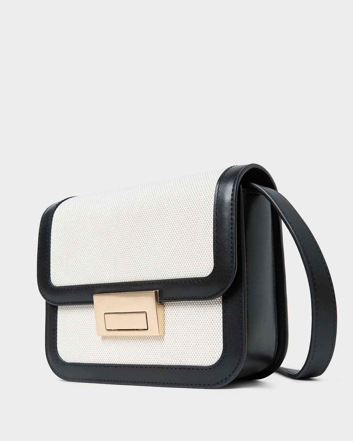 Desi Black/Natural Canvas Crossbody - Loeffler Randall Featured