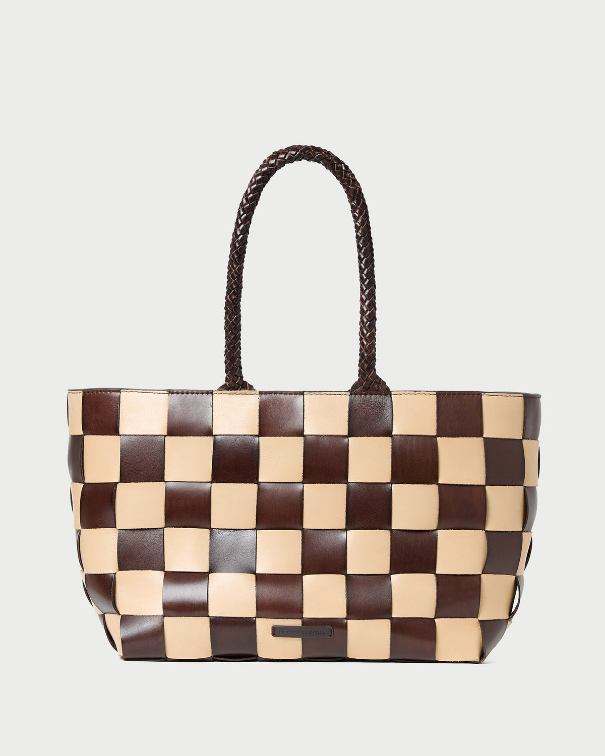 Klara Brown/Butter Woven Leather Tote - Loeffler Randall Customer Favorite