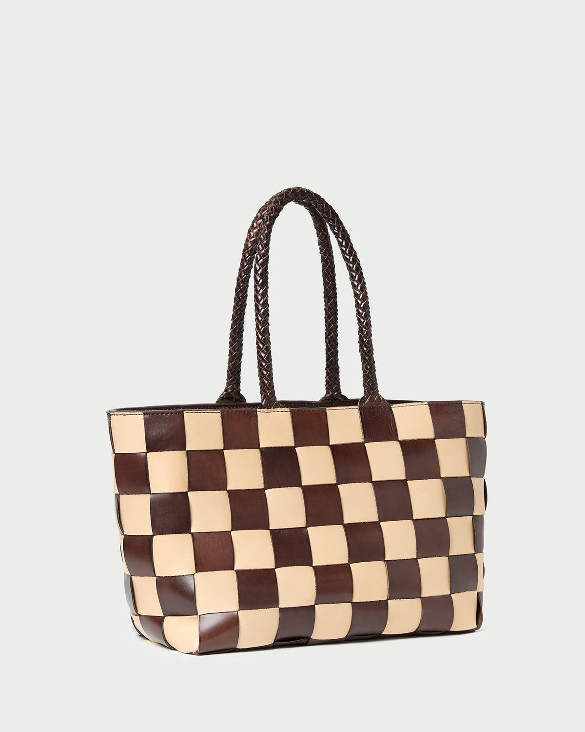 Klara Brown/Butter Woven Leather Tote - Loeffler Randall Customer Favorite