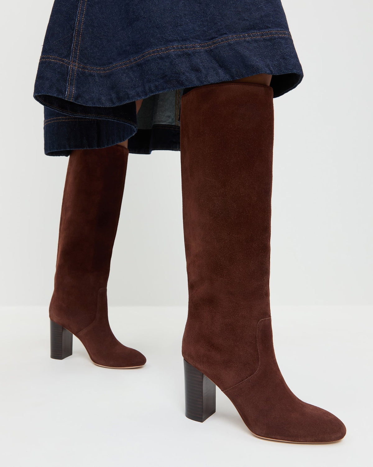 Goldy Espresso Suede Tall Boot - Loeffler Randall Sale