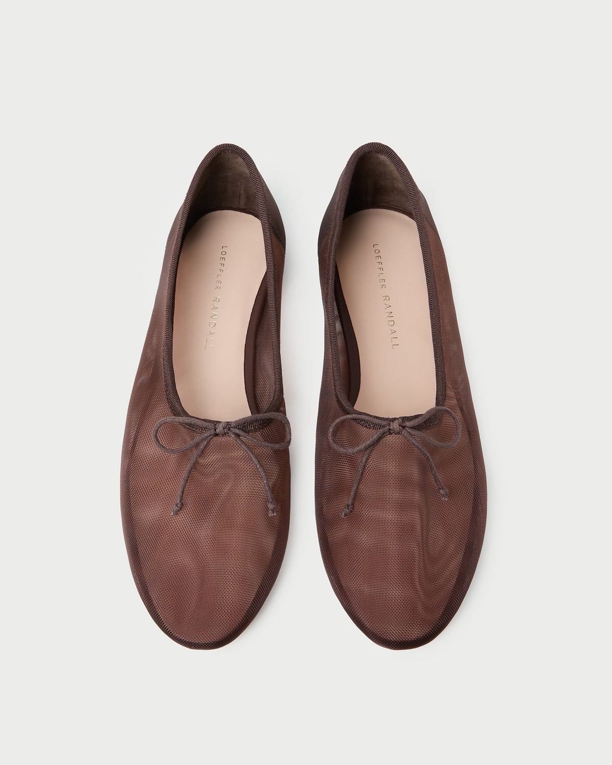 Landon Chocolate Mesh Ballet Flat - Loeffler Randall Popular