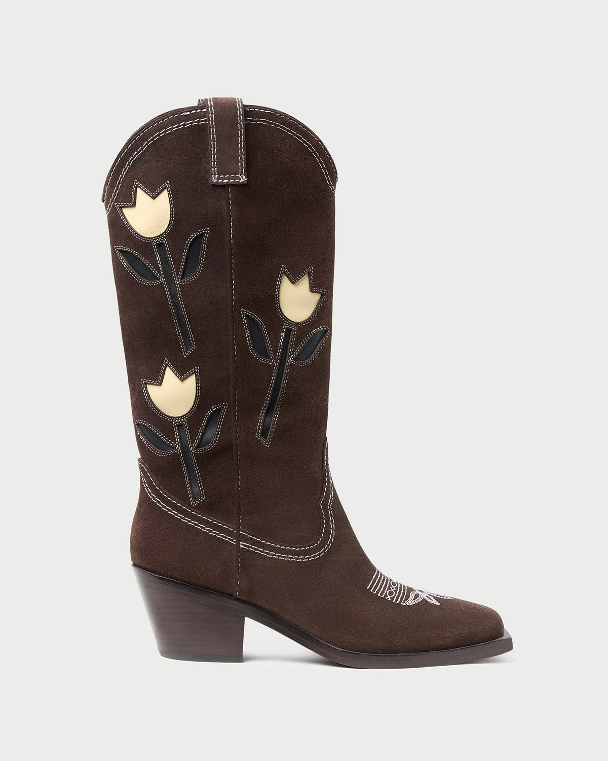 Wilder Brown Suede Tulip Boot - Loeffler Randall New