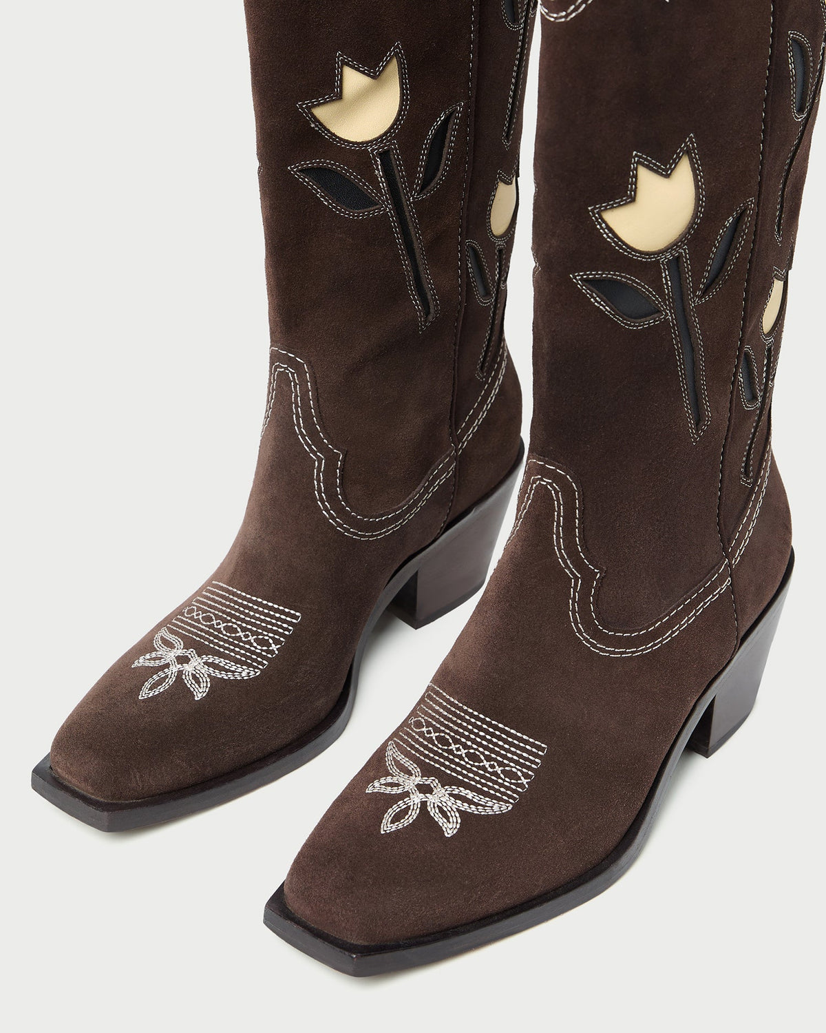 Wilder Brown Suede Tulip Boot - Loeffler Randall New