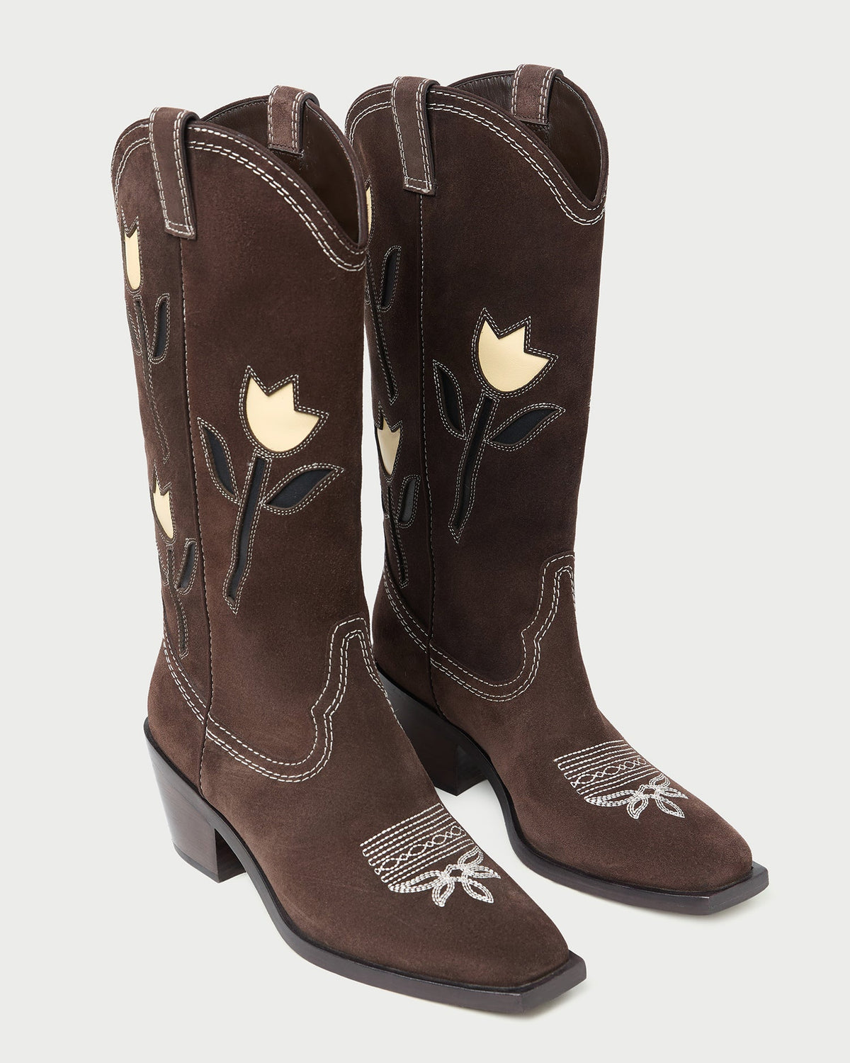 Wilder Brown Suede Tulip Boot - Loeffler Randall New