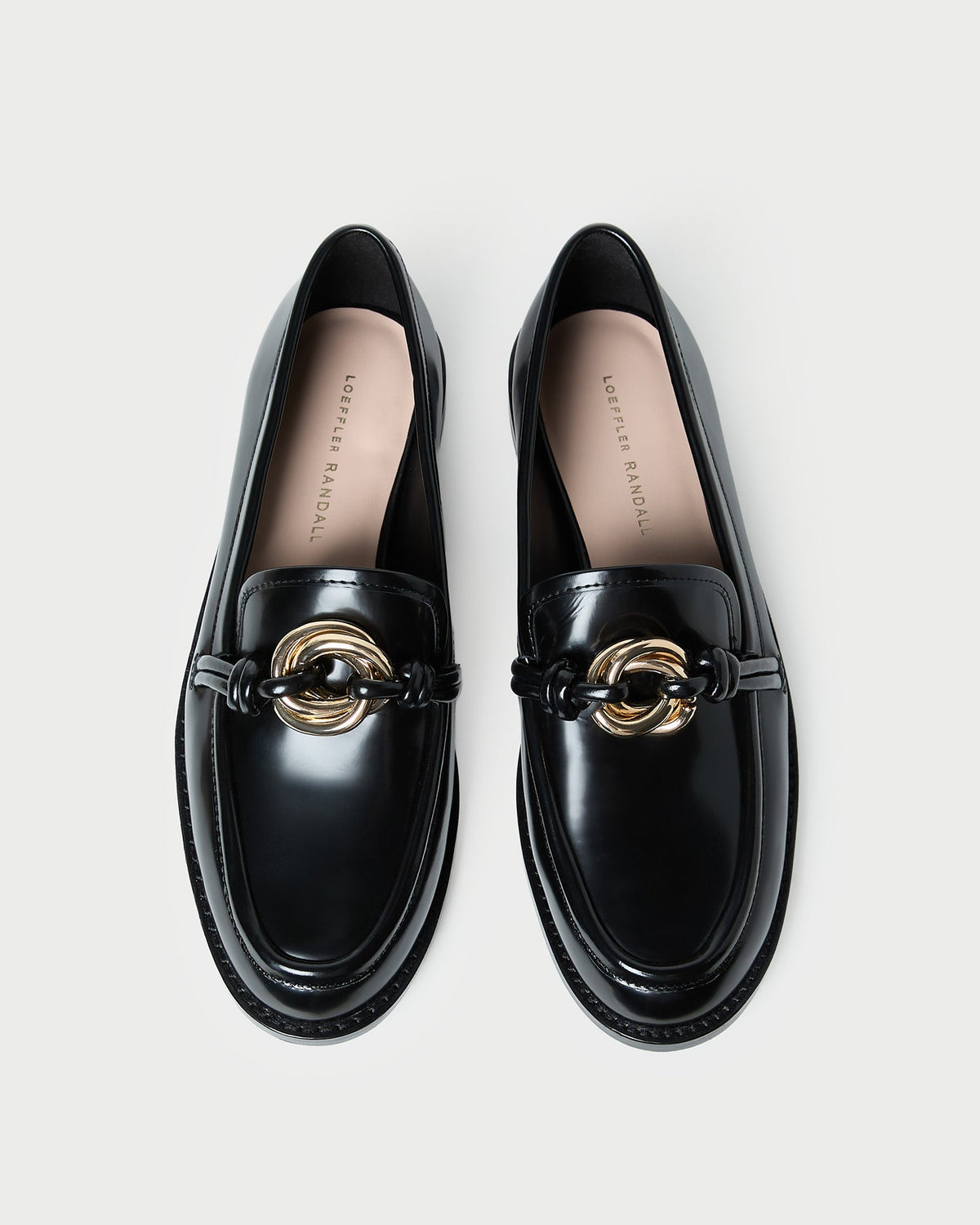 Roma Black Leather Loafer - Loeffler Randall Smart Buy