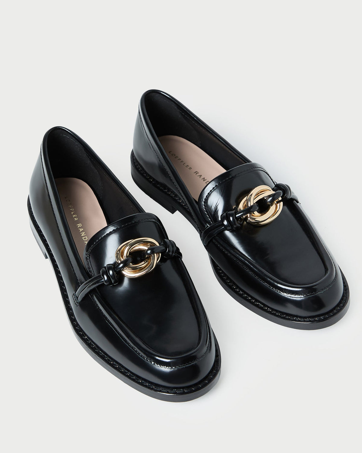 Roma Black Leather Loafer - Loeffler Randall Smart Buy