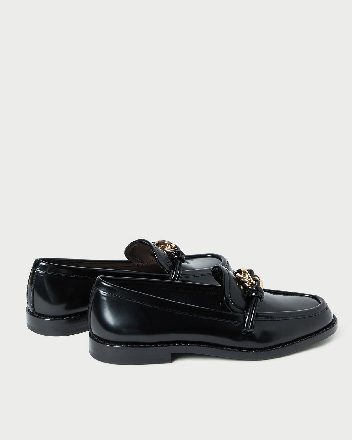 Roma Black Leather Loafer - Loeffler Randall Smart Buy