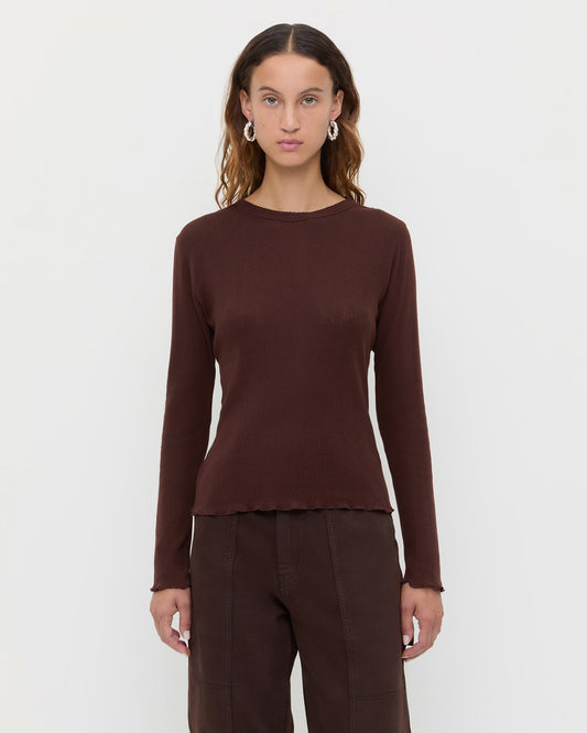 Lolo Pointelle Long-Sleeve Tee - Loeffler Randall Exclusive