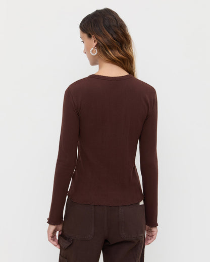 Lolo Pointelle Long-Sleeve Tee - Loeffler Randall Exclusive