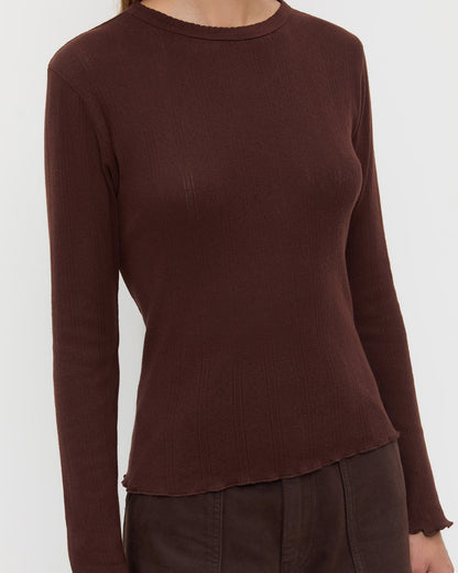 Lolo Pointelle Long-Sleeve Tee - Loeffler Randall Exclusive
