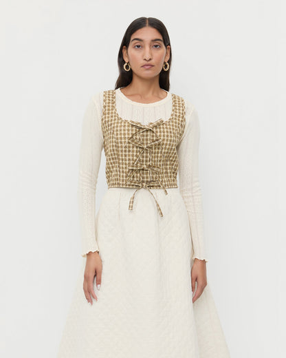 Callista Tie-Front Vest - Loeffler Randall Classic