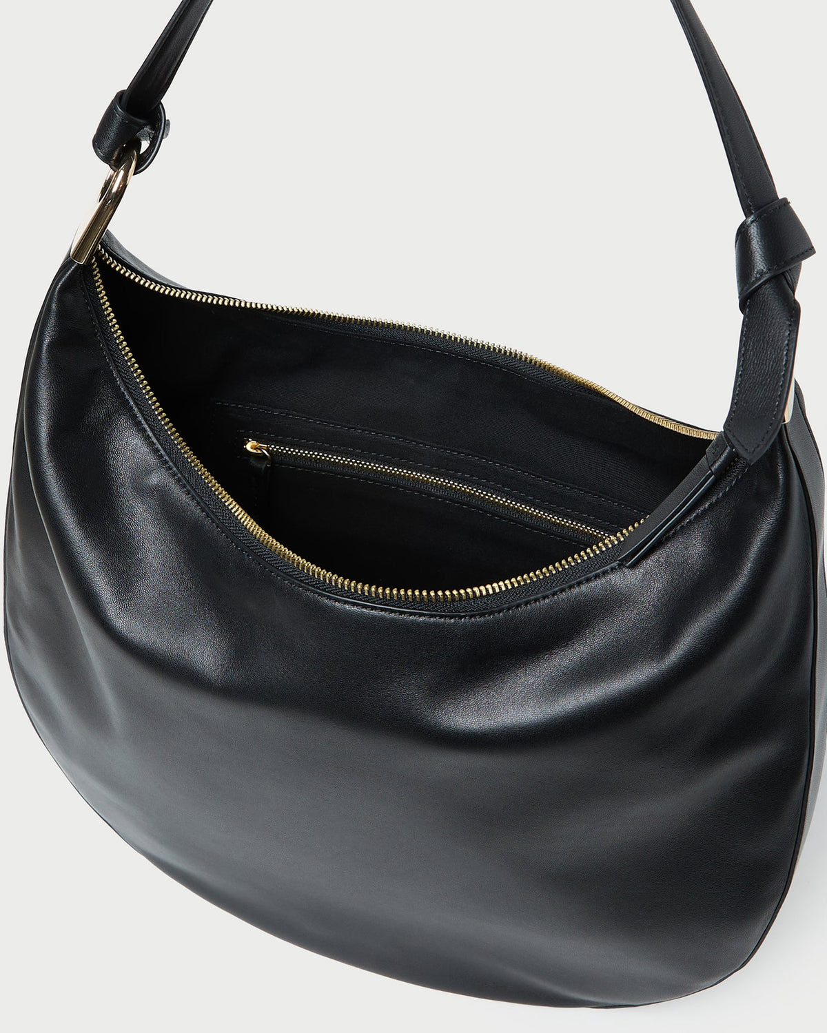 Morgan Black Leather Shoulder Bag - Loeffler Randall Featured