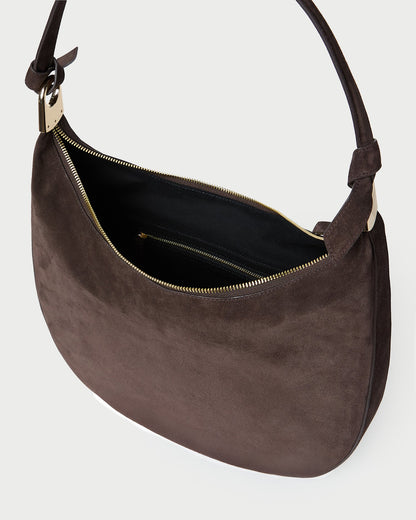 Morgan Brown Suede Shoulder Bag - Loeffler Randall Top Pick