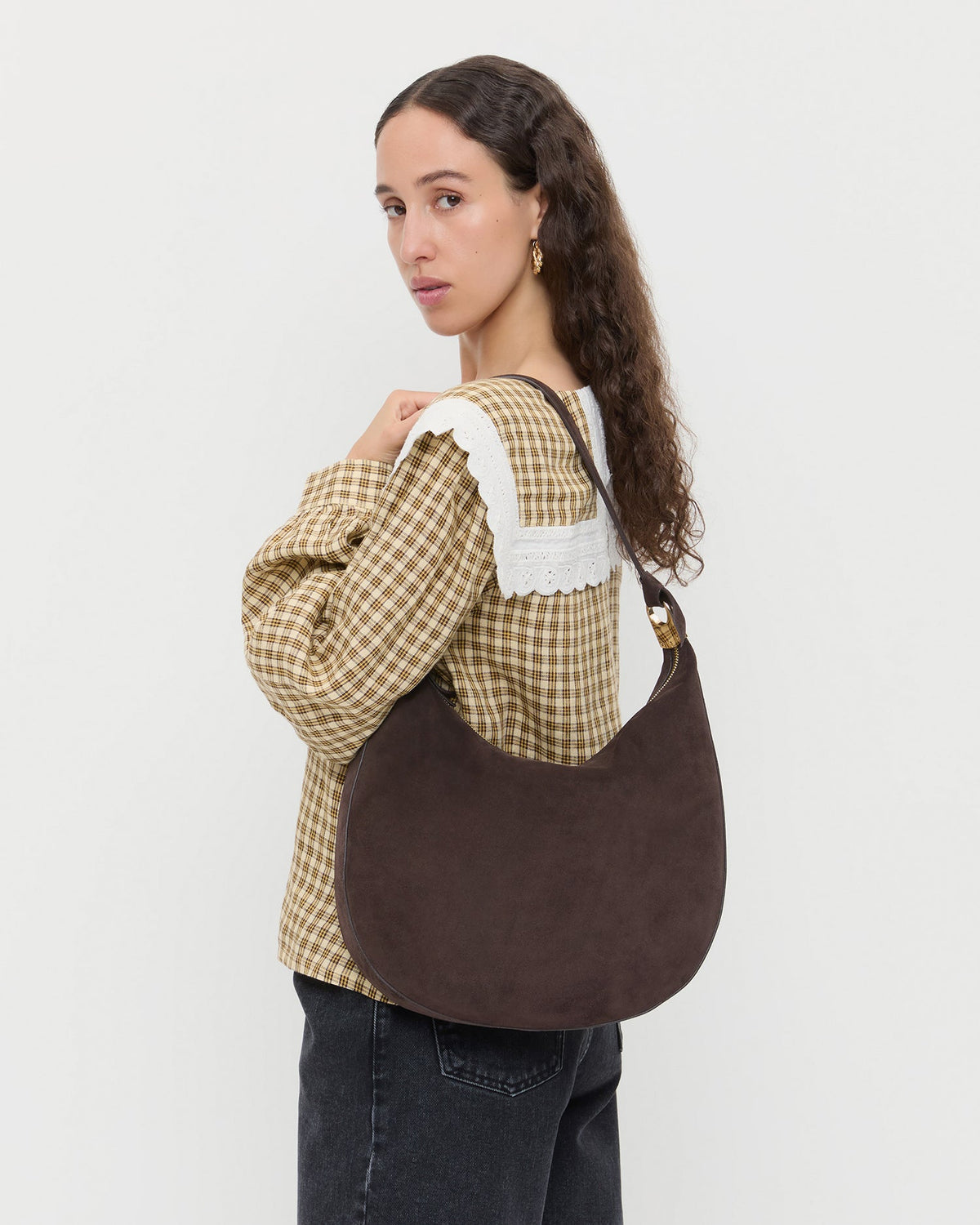 Morgan Brown Suede Shoulder Bag - Loeffler Randall Top Pick