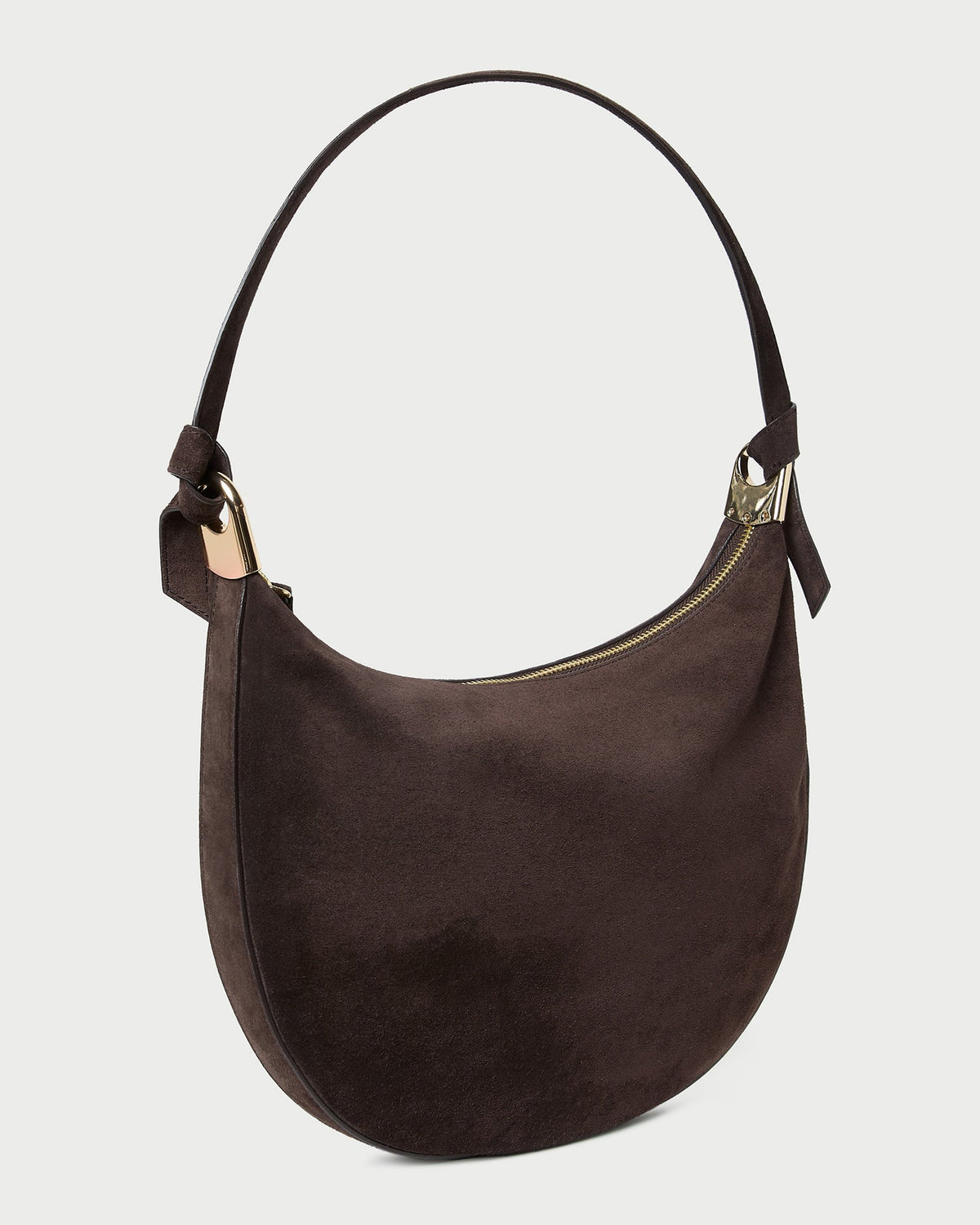 Harlow Brown Suede Shoulder Bag - Loeffler Randall Premium