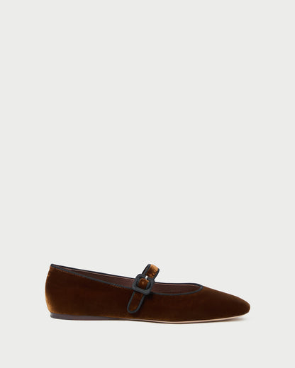 Ginger Brown Velvet Mary Jane - Loeffler Randall Sale