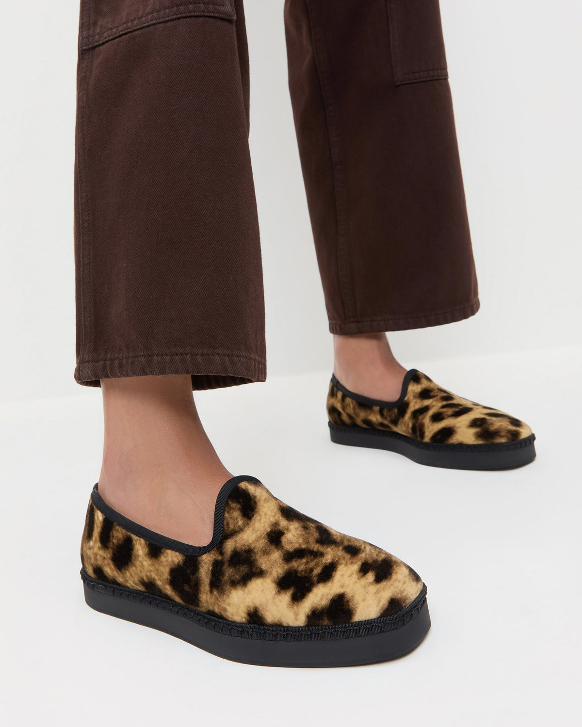 Mattie Leopard Velvet Slip-On Sneaker - Loeffler Randall Top Pick