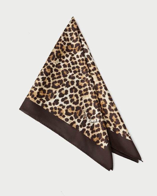Beverly Leopard Silk Scarf - Loeffler Randall Trusted