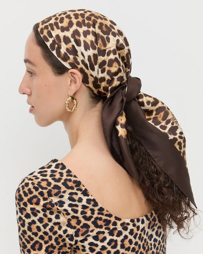 Beverly Leopard Silk Scarf - Loeffler Randall Trusted