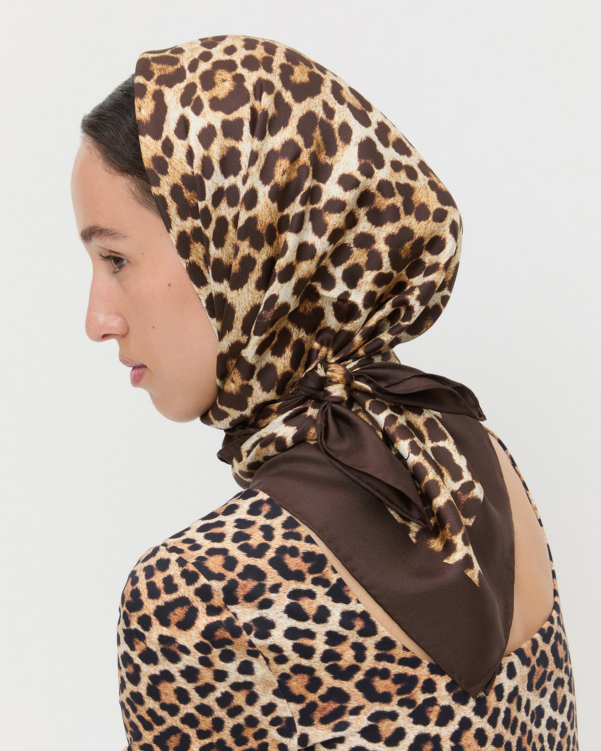 Beverly Leopard Silk Scarf - Loeffler Randall Trusted