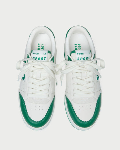 Topspin Cream/Green Court Sneaker - Loeffler Randall Smart Buy