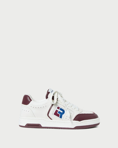Topspin Cream/Maroon Court Sneaker - Loeffler Randall Quality