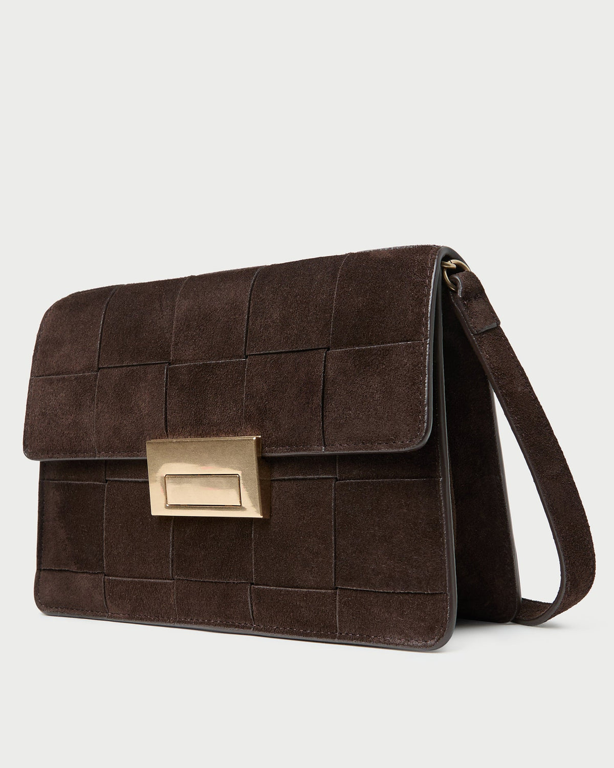 Delphine Brown Suede Shoulder Bag - Loeffler Randall Classic