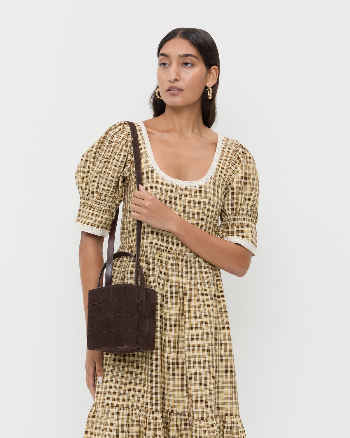 Laith Brown Suede Bucket Bag - Loeffler Randall Popular