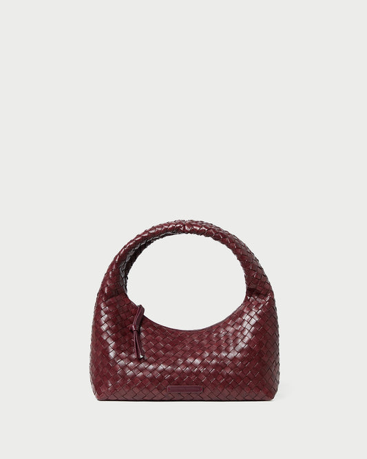 Mercer Maroon Woven Shoulder Bag - Loeffler Randall Customer Favorite