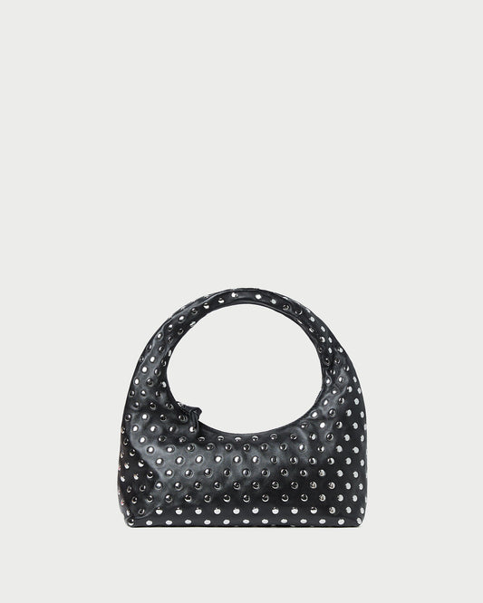 Mercer Black/Silver Leather Shoulder Bag - Loeffler Randall Hot Sale