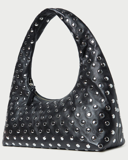 Mercer Black/Silver Leather Shoulder Bag - Loeffler Randall Hot Sale