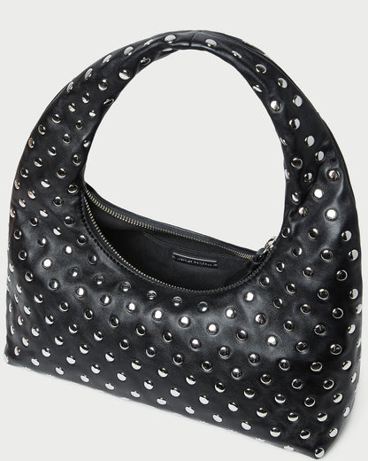 Mercer Black/Silver Leather Shoulder Bag - Loeffler Randall Hot Sale