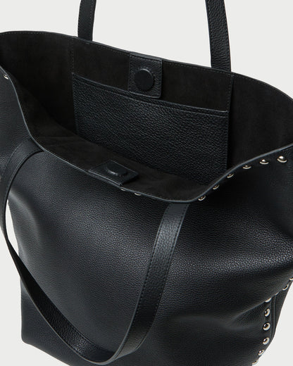 Walker Black/Silver Leather Tote - Loeffler Randall Sale