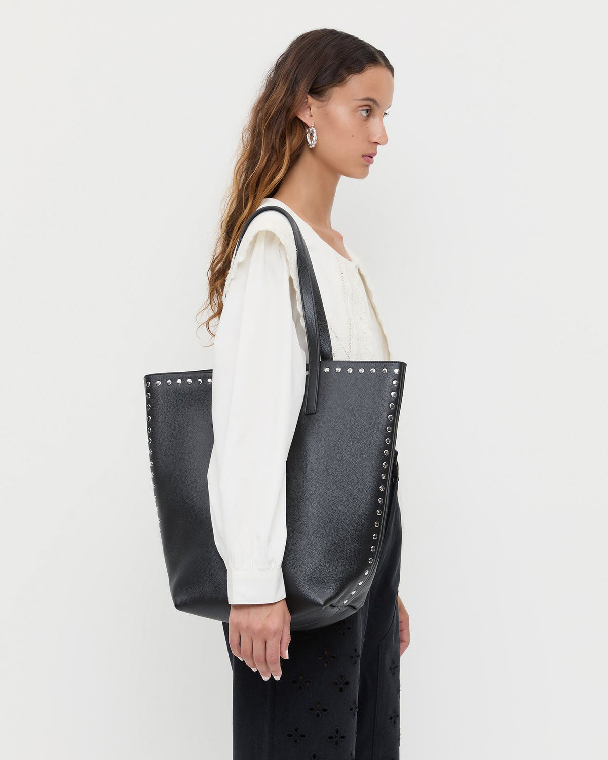 Walker Black/Silver Leather Tote - Loeffler Randall Sale