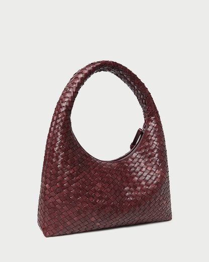 Willow Maroon Woven Hobo Bag - Loeffler Randall Discount