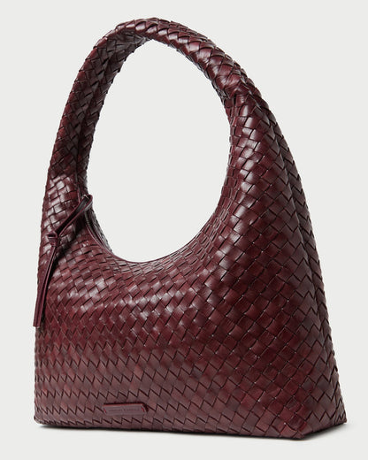 Willow Maroon Woven Hobo Bag - Loeffler Randall Discount