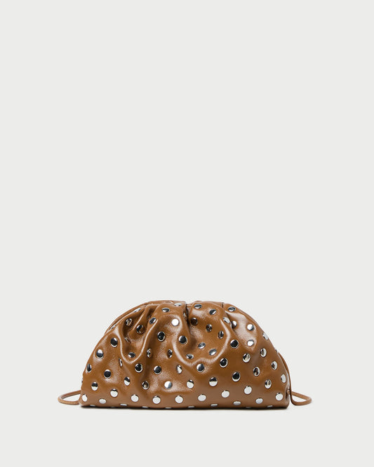 Bailey Safari/Silver Leather Dome Clutch - Loeffler Randall Special Offer