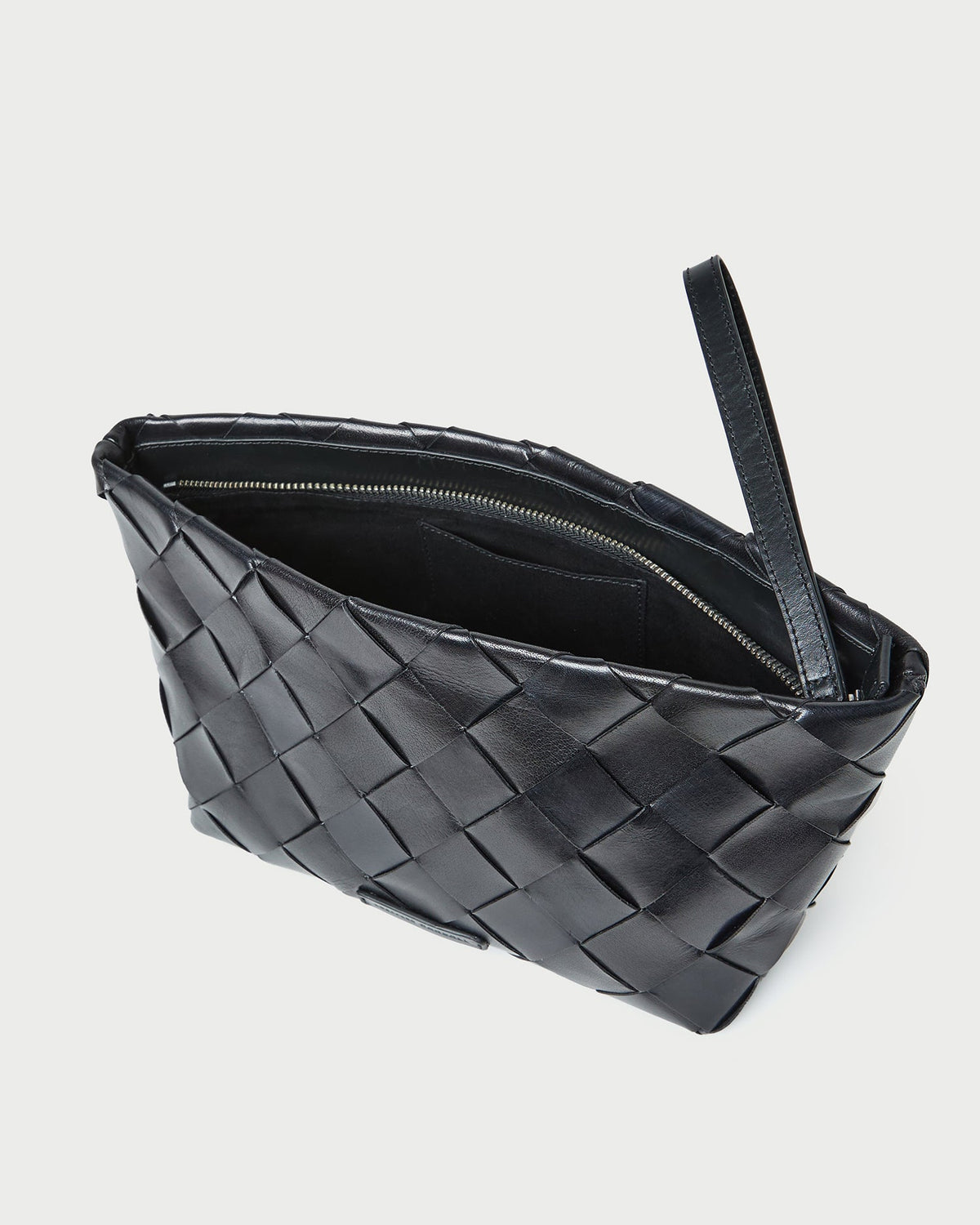 Melina Black Woven Leather Clutch - Loeffler Randall Hot Sale
