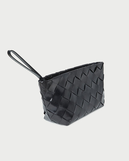 Melina Black Woven Leather Clutch - Loeffler Randall Hot Sale