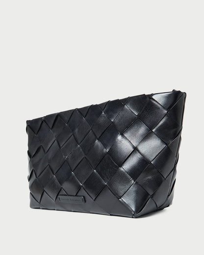Melina Black Woven Leather Clutch - Loeffler Randall Hot Sale