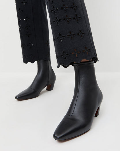 Doria Black Leather Ankle Boot - Loeffler Randall Quality