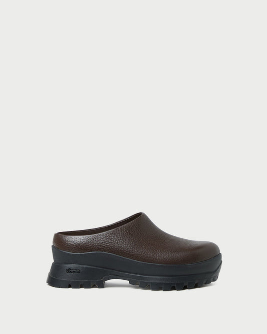 Gemma Brown Leather Lug Mule - Loeffler Randall Essential