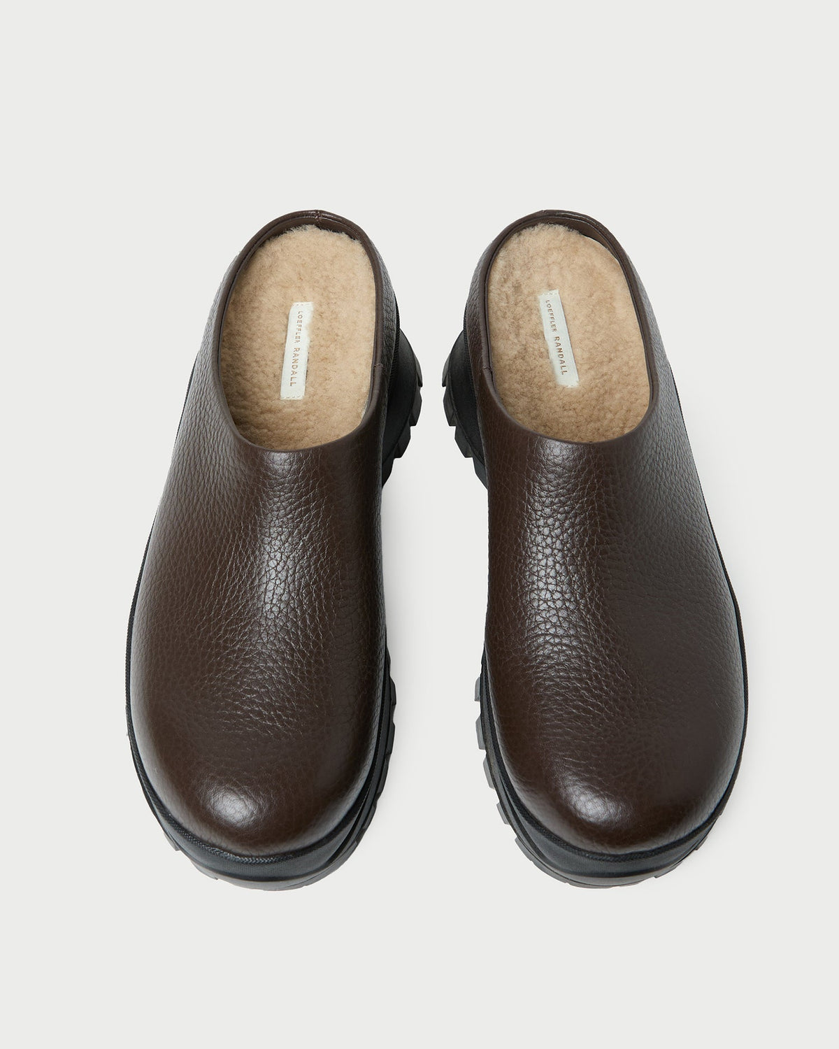 Gemma Brown Leather Lug Mule - Loeffler Randall Essential