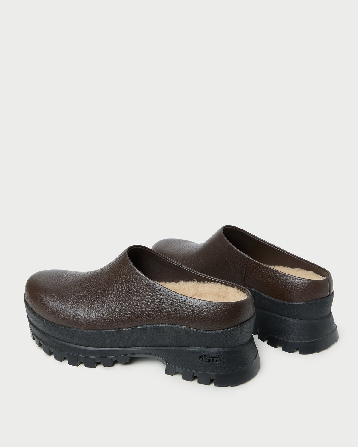Gemma Brown Leather Lug Mule - Loeffler Randall Essential