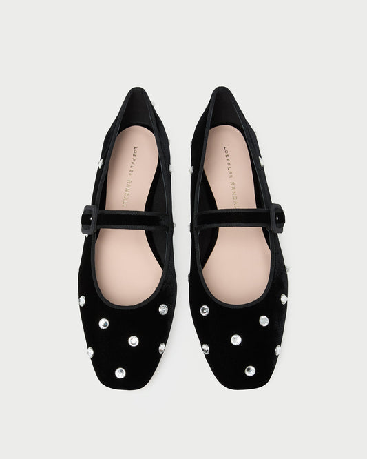 Ginger Black/Crystal Velvet Mary Jane - Loeffler Randall Recommended