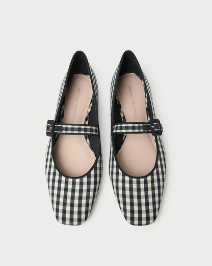 Ginger Black/White Gingham Mary Jane - Loeffler Randall Trending