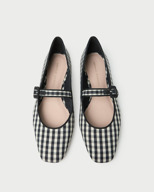 Ginger Black/White Gingham Mary Jane - Loeffler Randall Trending