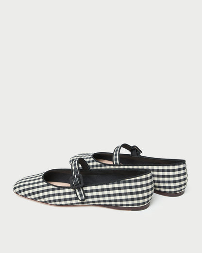 Ginger Black/White Gingham Mary Jane - Loeffler Randall Trending